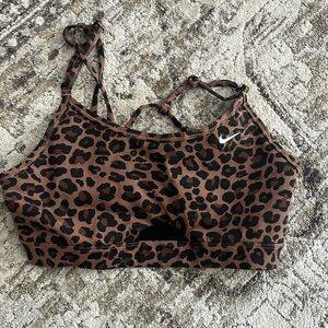 Nike leopard sports bra